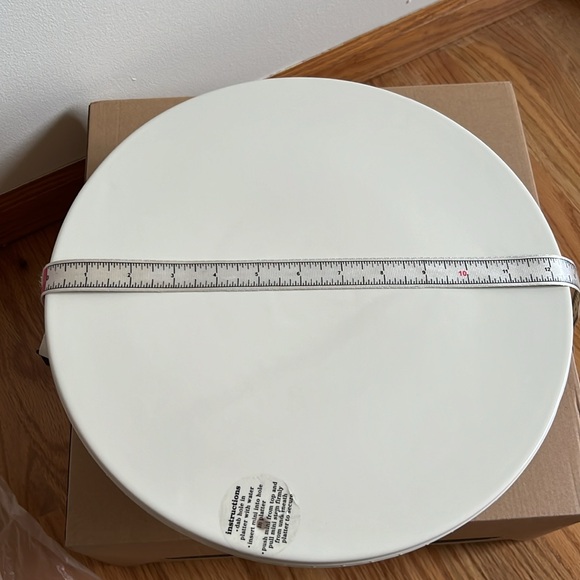 Nora Fleming C6 Pearl Dot 12” Stoneware Pedestal Cake Plate - Retired - Picture 4 of 4